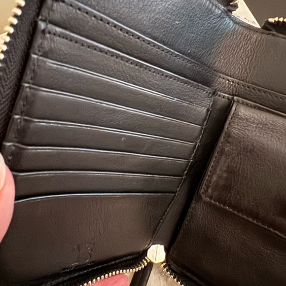 Yohji Yamamoto Black and Snakeskin Embossed Leather  Wallet - Picture 10 of 14